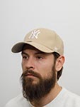 Бейсболка 47 BRAND арт. B-MVP17WBV-KH New York Yankees MLB (бежевый)